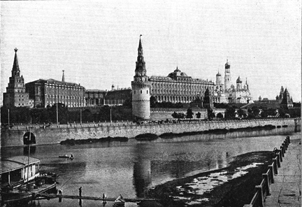 View of the Grand Kremlin Palace from Stone Bridge